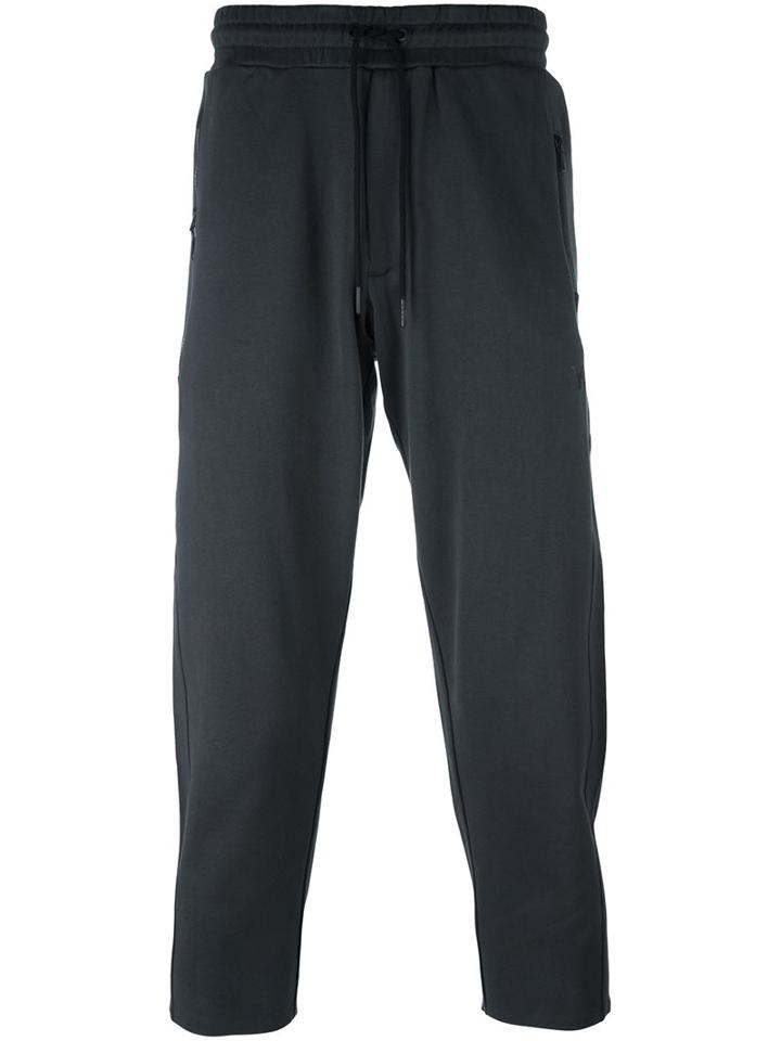 Y-3 Zip Pocket Jogger Pants, Men's, Size: Small, Grey, Cotton/polyester