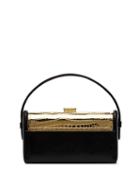 Bienen Davis Regine Crocodile-embossed Clutch - Black