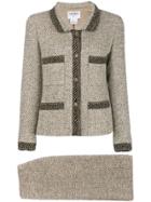 Chanel Vintage Buttoned Blazer And Skirt Set - Nude & Neutrals