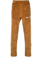 Palm Angels Logo Side-stripe Track Trousers - Brown