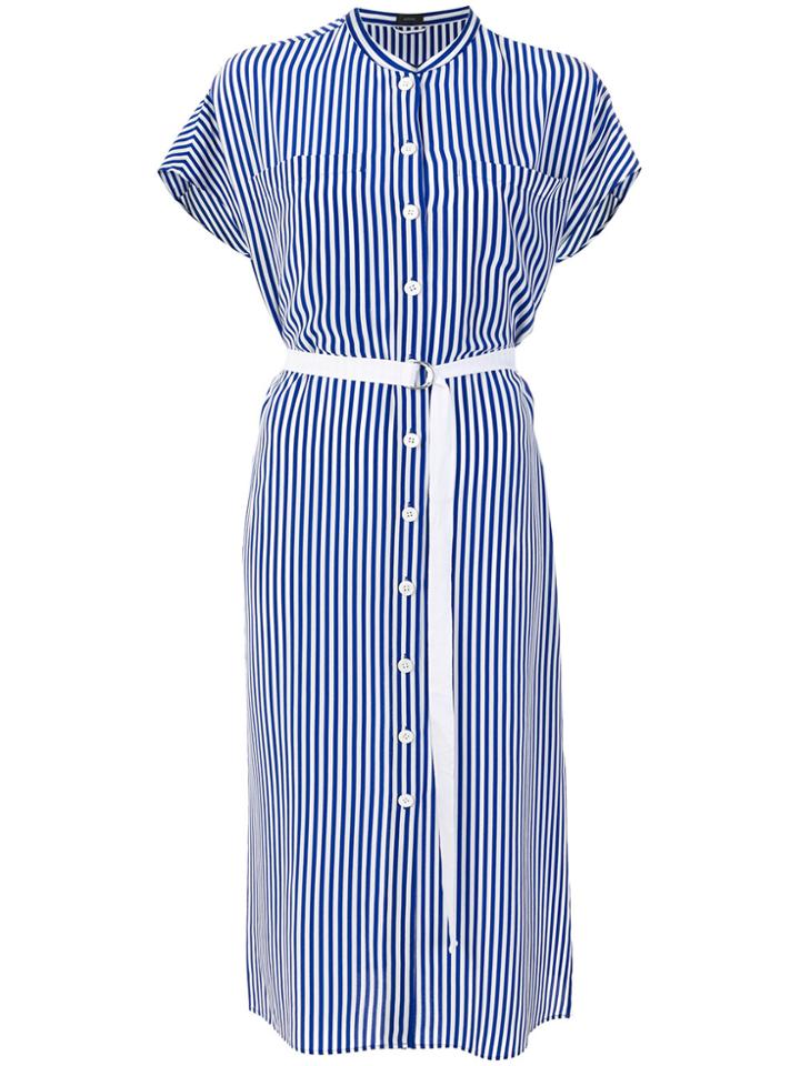 Joseph Striped Buttoned Dress - Blue