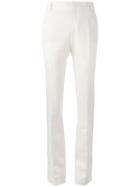 Gucci Slim Flared Trousers, Women's, Size: 40, Nude/neutrals, Wool/silk/spandex/elastane/polyester