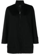 Alberto Biani Zip Oversized Jacket - Black