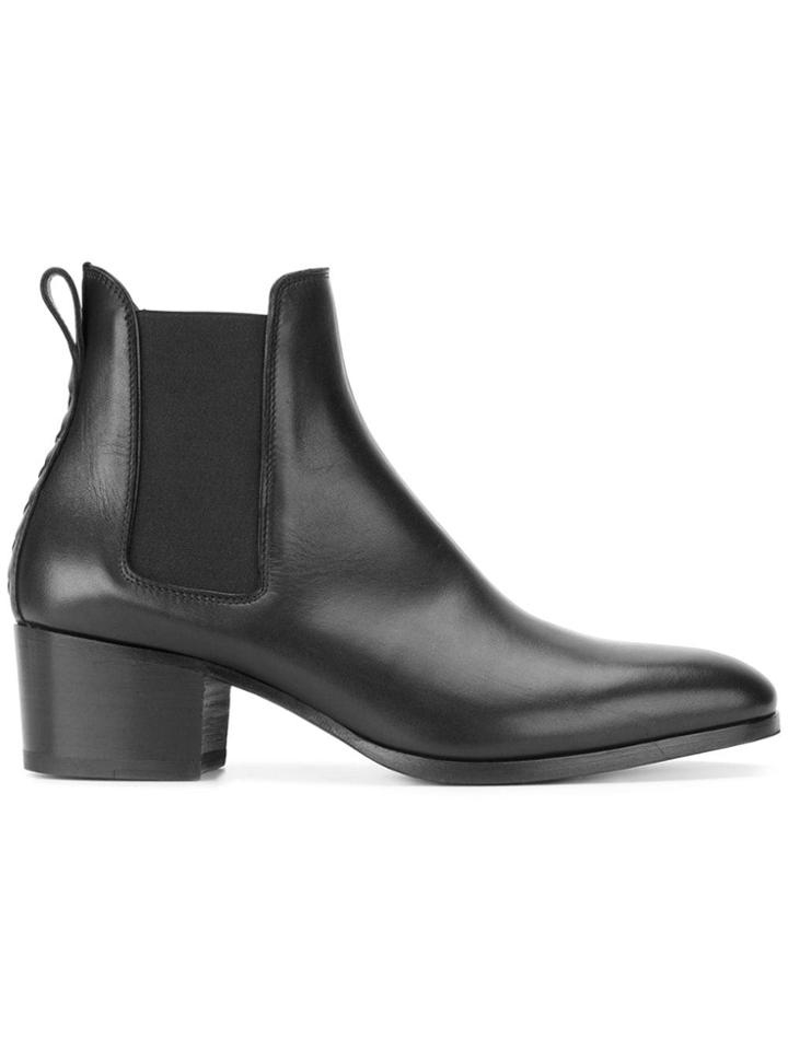 Bottega Veneta Block Heel Chelsea Boots - Black
