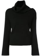 Chloé Cashmere Cowl Neck Sweater - Black
