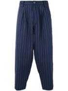 Costumein - Japan Cropped Chinos - Men - Linen/flax - 52, Blue, Linen/flax