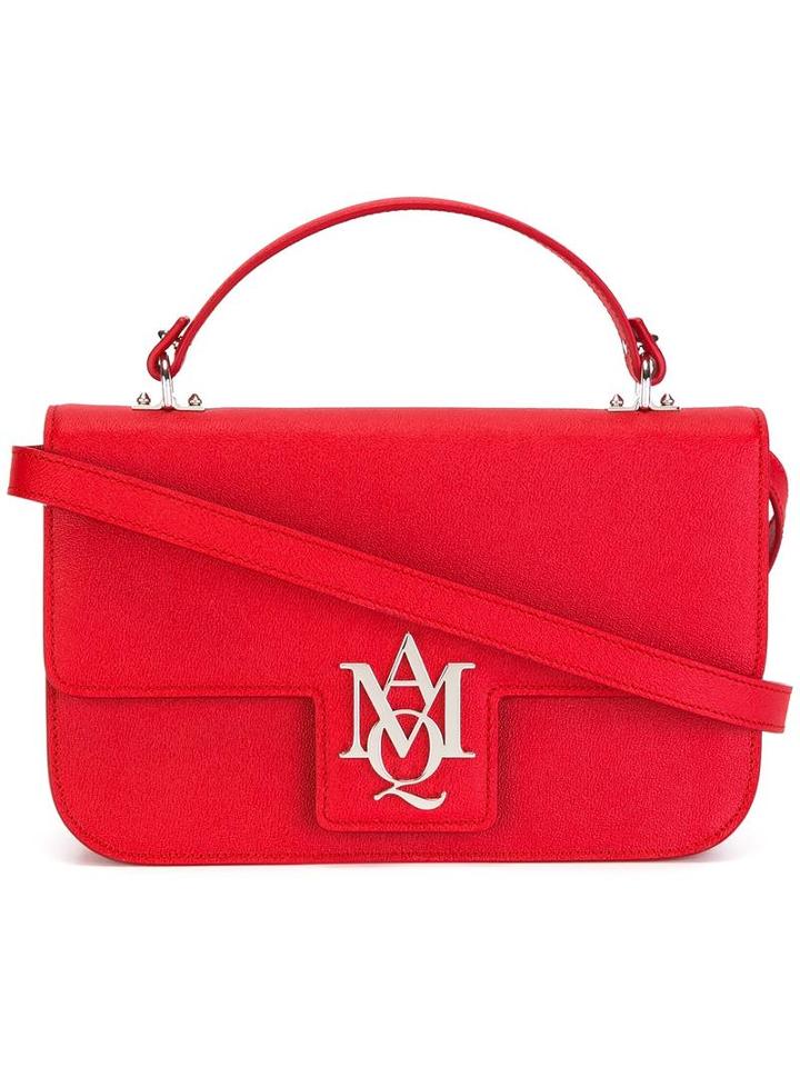 Alexander Mcqueen Insignia Satchel, Women's, Red