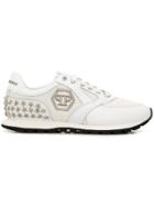 Philipp Plein Star Studded Low-top Sneakers - White