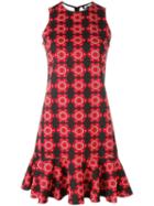 Holly Fulton Floral Print Dress, Women's, Size: 8, Red, Cotton