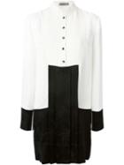 Alexander Mcqueen Jacquard Tunic Dress, Women's, Size: 40, White, Rayon/silk