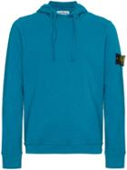Stone Island Blue Logo Hooded Sweater