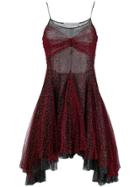 Philosophy Di Lorenzo Serafini Layered Mesh Mini Dress