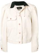 Isabel Marant Billowing Sleeve Denim Jacket - Neutrals