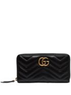 Gucci Gg Marmont Zip-around Wallet - 1000 Black