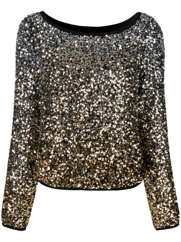 Twin-set Sequin Embellished Top - Metallic