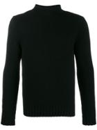 Malo Cashmere Knit Jumper - Black