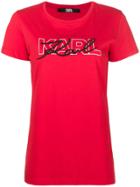 Karl Lagerfeld Double Logo T-shirt - Red