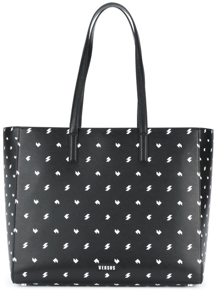 Versus All-over Print Tote - Black