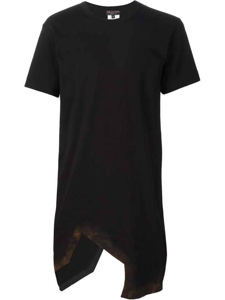 Comme Des Garçons Homme Plus Long Cut Out T-shirt