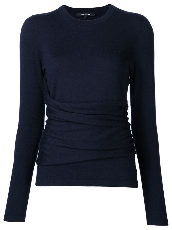 Derek Lam Sasha Long Sleeve Top - Blue