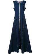 Natasha Zinko Long Denim Zip Dress