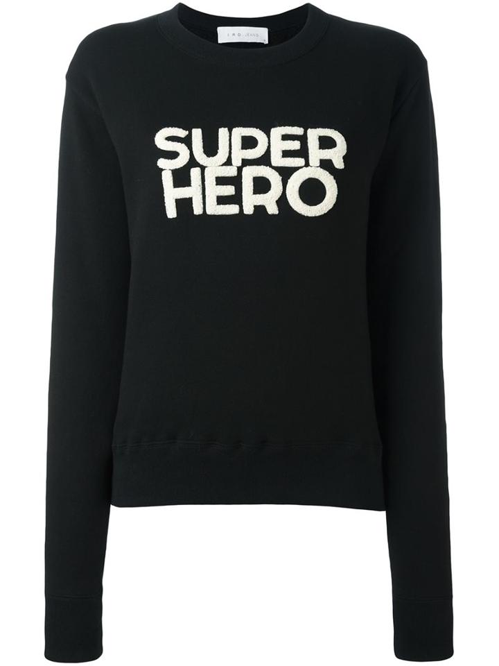 Iro 'super Hero' Sweatshirt, Women's, Size: Medium, Black, Cotton