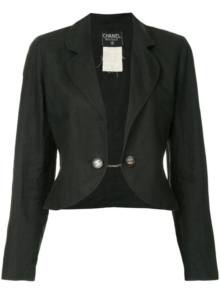 Chanel Pre-owned Dropped Jacket - Black