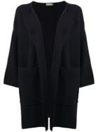 N.peal Milano Open Front Cardigan - Blue