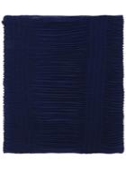 Armani Collezioni - Pleated Scarf - Women - Polyester - One Size, Blue, Polyester