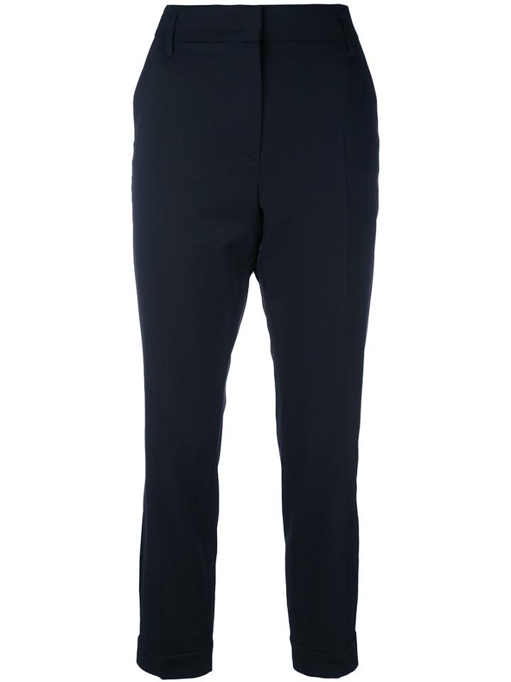 Dorothee Schumacher - Cropped Trousers - Women - Spandex/elastane/virgin Wool - 4, Black, Spandex/elastane/virgin Wool