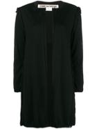 Comme Des Garçons Raw Seam Long-line Cardigan - Black