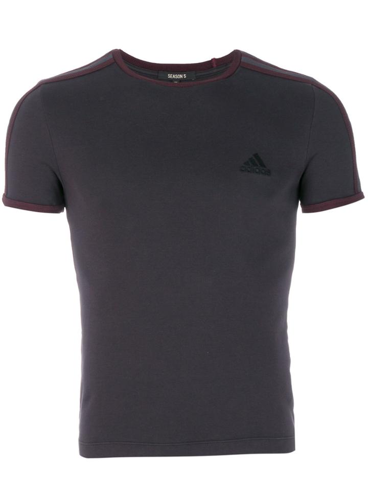 Yeezy Yeezy X Adidas Logo Embroidered T-shirt - Grey