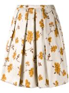 Eggs - Floral Print Skirt - Women - Cotton/polyester/acetate/viscose - 44, Nude/neutrals, Cotton/polyester/acetate/viscose