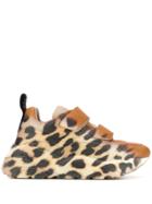 Stella Mccartney Leopard Print Eclypse Sneakers - Brown