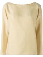 Yves Saint Laurent Vintage Boat Neck Top, Women's, Size: 36, Nude/neutrals