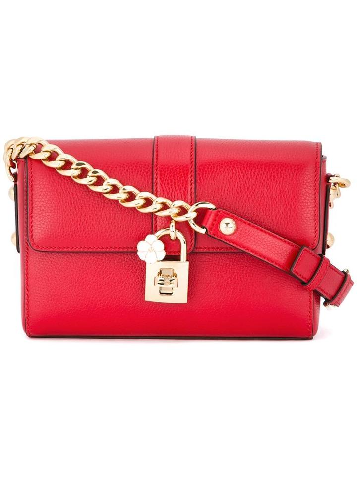 Dolce & Gabbana Dolce Crossbody Bag, Women's, Red, Leather