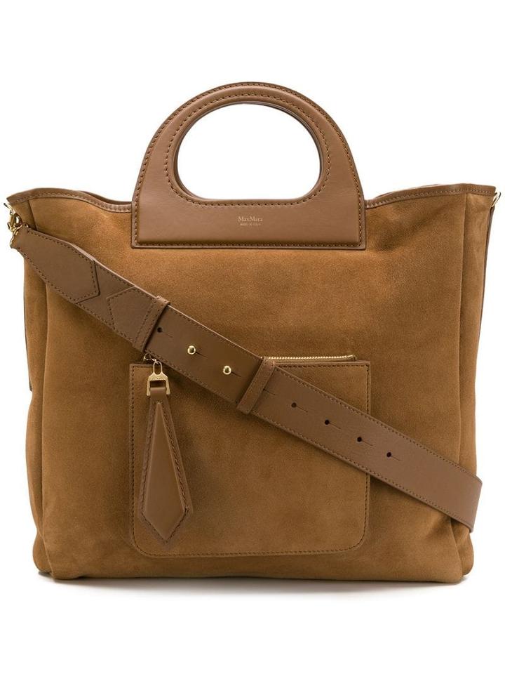Max Mara Structured Handle Reversible Tote - Neutrals
