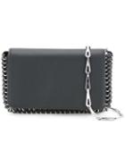 Paco Rabanne - Studded Trim Shoulder Bag - Women - Calf Leather - One Size, Women's, Black, Calf Leather