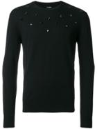 Les Hommes Knit Studded Top - Black