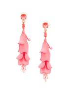 Oscar De La Renta Waterfall Drop Earrings - Pink & Purple