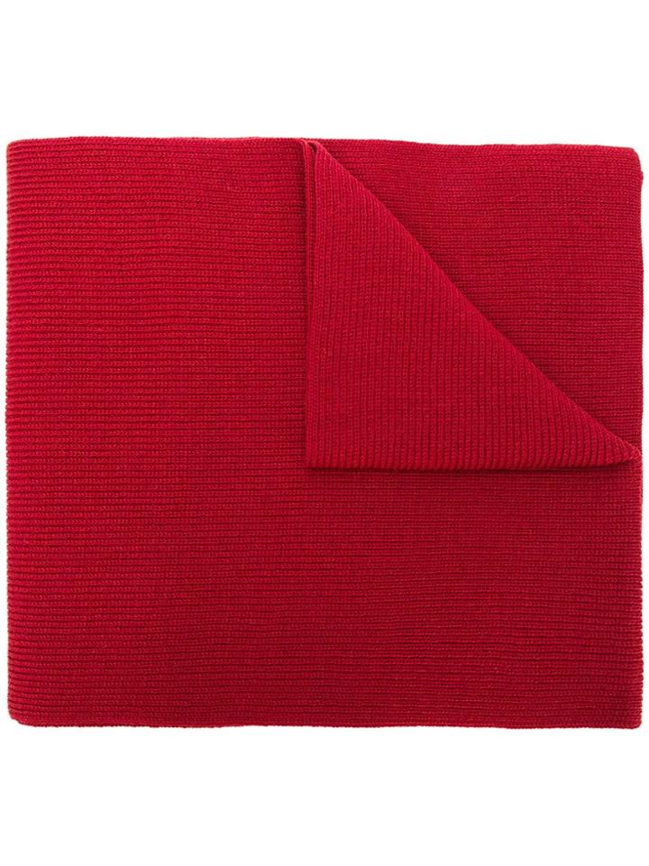 Y-3 Logo Patch Scarf - Red