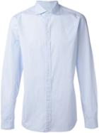 Z Zegna Classic Shirt, Men's, Size: 43, Blue, Cotton