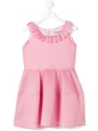 Mi Mi Sol - Mesh Flared Dress - Kids - Polyester/acetate/pbt Elite - 8 Yrs, Pink/purple