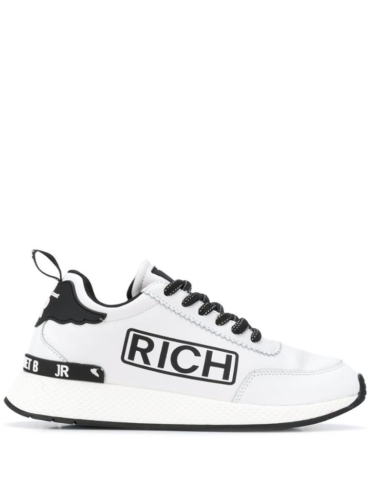 John Richmond Rich Print Low-top Sneakers - White