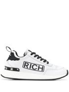 John Richmond Rich Print Low-top Sneakers - White