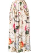 Boutique Moschino Printed Maxi Skirt - Neutrals