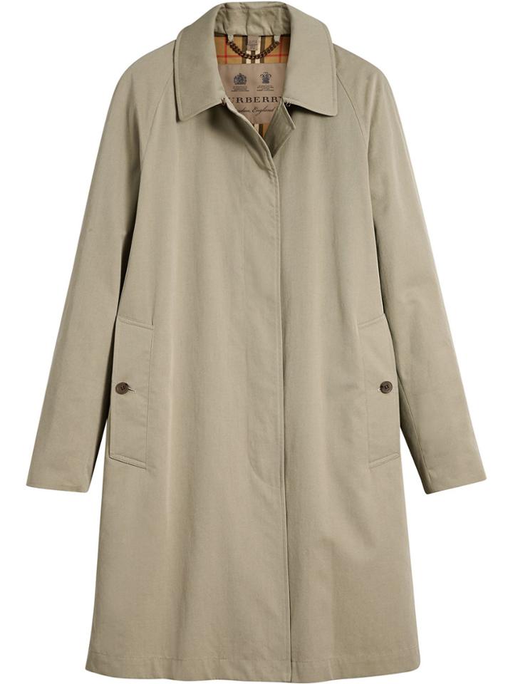 Burberry Camden Long Car Coat - Nude & Neutrals