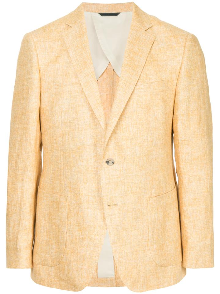 D'urban Single Breasted Blazer - Yellow & Orange