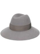 Borsalino Wide Brim Panama Hat - Grey