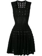 Alaïa Flared Mini Dress, Women's, Size: 38, Black, Polyamide/polyester/viscose/spandex/elastane